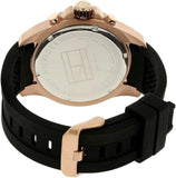 Buy Shop Tommy Hilfiger Sport Multifunction Black Dial Black Rubber Strap Watch for Men - 1791145 USA Online