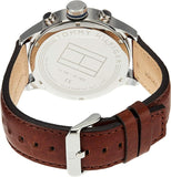 Buy Shop Tommy Hilfiger Sport Multifunction Blue Dial Brown Leather Strap Watch for Men - 1791137 USA Online