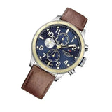 Buy Shop Tommy Hilfiger Sport Multifunction Blue Dial Brown Leather Strap Watch for Men - 1791137 USA Online