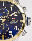 Buy Shop Tommy Hilfiger Sport Multifunction Blue Dial Brown Leather Strap Watch for Men - 1791137 USA Online