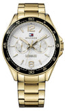 Buy Shop Tommy Hilfiger Sport White Dial Gold Steel Strap Watch for Men - 1791365 USA Online