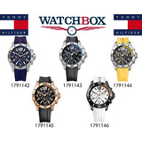 Buy Shop Tommy Hilfiger Sports Multifunction Black Dial Yellow Rubber Strap Watch for Men - 1791144 USA Online