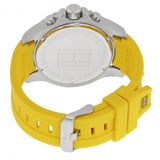 Buy Shop Tommy Hilfiger Sports Multifunction Black Dial Yellow Rubber Strap Watch for Men - 1791144 USA Online