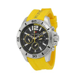 Buy Shop Tommy Hilfiger Sports Multifunction Black Dial Yellow Rubber Strap Watch for Men - 1791144 USA Online