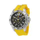 Buy Shop Tommy Hilfiger Sports Multifunction Black Dial Yellow Rubber Strap Watch for Men - 1791144 USA Online