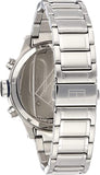 Buy Shop Tommy Hilfiger Trent Chronograph Black Dial Silver Steel Strap Watch for Men - 1791054 USA Online