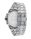 Buy Shop Tommy Hilfiger Trent Chronograph Black Dial Silver Steel Strap Watch for Men - 1791054 USA Online