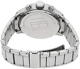 Buy Shop Tommy Hilfiger Trent Chronograph Black Dial Silver Steel Strap Watch for Men - 1791054 USA Online