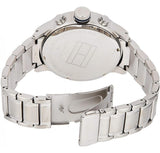 Buy Shop Tommy Hilfiger Trent Chronograph Black Dial Silver Steel Strap Watch for Men - 1791054 USA Online