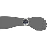 Buy Shop Tommy Hilfiger Trent Chronograph Blue Dial Silver Steel Strap Watch for Men - 1791053 USA Online