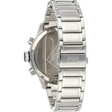 Buy Shop Tommy Hilfiger Trent Chronograph Blue Dial Silver Steel Strap Watch for Men - 1791053 USA Online