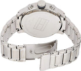 Buy Shop Tommy Hilfiger Trent Chronograph Blue Dial Silver Steel Strap Watch for Men - 1791053 USA Online
