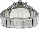 Buy Shop Tommy Hilfiger Trent Chronograph Blue Dial Silver Steel Strap Watch for Men - 1791053 USA Online