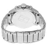 Buy Shop Tommy Hilfiger Trent Chronograph Blue Dial Silver Steel Strap Watch for Men - 1791053 USA Online