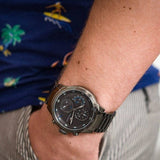 Buy Shop Tommy Hilfiger Trent Chronograph Grey Dial Grey Steel Strap Watch For Men - 1791806 USA Online