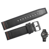 Buy Shop Tommy Hilfiger Trent Multifunction Black Dial Black Leather Strap Watch for Men - 1791136 USA Online