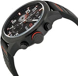 Buy Shop Tommy Hilfiger Trent Multifunction Black Dial Black Leather Strap Watch for Men - 1791136 USA Online