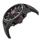 Buy Shop Tommy Hilfiger Trent Multifunction Black Dial Black Leather Strap Watch for Men - 1791136 USA Online