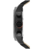 Buy Shop Tommy Hilfiger Trent Multifunction Black Dial Black Leather Strap Watch for Men - 1791136 USA Online