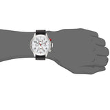 Buy Shop Tommy Hilfiger Trent Multifunction White Dial Black Leather Strap Watch for Men - 1791138 USA Online