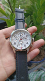 Buy Shop Tommy Hilfiger Trent Multifunction White Dial Black Leather Strap Watch for Men - 1791138 USA Online