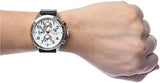 Buy Shop Tommy Hilfiger Trent Multifunction White Dial Black Leather Strap Watch for Men - 1791138 USA Online