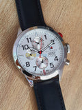 Buy Shop Tommy Hilfiger Trent Multifunction White Dial Black Leather Strap Watch for Men - 1791138 USA Online