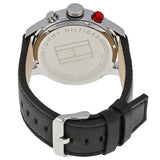 Buy Shop Tommy Hilfiger Trent Multifunction White Dial Black Leather Strap Watch for Men - 1791138 USA Online