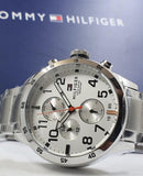 Buy Shop Tommy Hilfiger Trent Multifunction White Dial Silver Steel Strap Watch for Men - 1791140 USA Online