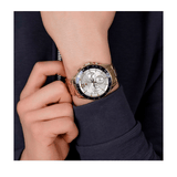 Buy Shop Tommy Hilfiger Trent Multifunction White Dial Silver Steel Strap Watch for Men - 1791140 USA Online