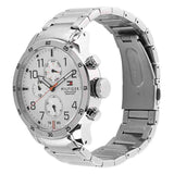 Buy Shop Tommy Hilfiger Trent Multifunction White Dial Silver Steel Strap Watch for Men - 1791140 USA Online