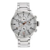 Buy Shop Tommy Hilfiger Trent Multifunction White Dial Silver Steel Strap Watch for Men - 1791140 USA Online