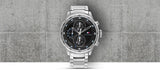 Buy Shop Tommy Hilfiger Trent Quartz Black Dial Silver Steel Strap Watch For Men - 1791805 USA Online