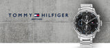 Buy Shop Tommy Hilfiger Trent Quartz Black Dial Silver Steel Strap Watch For Men - 1791805 USA Online