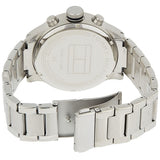 Buy Shop Tommy Hilfiger Trent Quartz Black Dial Silver Steel Strap Watch For Men - 1791805 USA Online