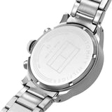 Buy Shop Tommy Hilfiger Trent Quartz Black Dial Silver Steel Strap Watch For Men - 1791805 USA Online