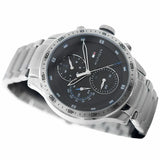 Buy Shop Tommy Hilfiger Trent Quartz Black Dial Silver Steel Strap Watch For Men - 1791805 USA Online