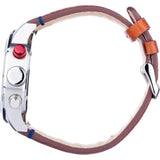 Buy Shop Tommy Hilfiger Trent Quartz Blue Dial Brown Leather Strap Watch for Men - 1791066 USA Online