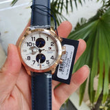 Buy Shop Tommy Hilfiger Trent Quartz White Dial Blue Leather Strap Watch for Men - 1791139 USA Online