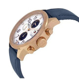 Buy Shop Tommy Hilfiger Trent Quartz White Dial Blue Leather Strap Watch for Men - 1791139 USA Online