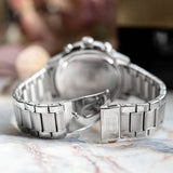 Buy Shop Tommy Hilfiger Troy Chronograph Blue Dial Silver Steel Strap Watch For Men - 1792104 USA Online