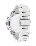 Buy Shop Tommy Hilfiger Troy Chronograph Blue Dial Silver Steel Strap Watch For Men - 1792104 USA Online