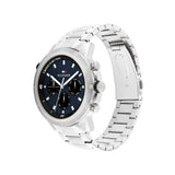 Buy Shop Tommy Hilfiger Troy Chronograph Blue Dial Silver Steel Strap Watch For Men - 1792104 USA Online