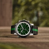 Buy Shop Tommy Hilfiger Troy Chronograph Green Dial Two Tone Nylon Strap Watch For Men - 1792107 USA Online