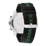 Buy Shop Tommy Hilfiger Troy Chronograph Green Dial Two Tone Nylon Strap Watch For Men - 1792107 USA Online