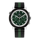 Buy Shop Tommy Hilfiger Troy Chronograph Green Dial Two Tone Nylon Strap Watch For Men - 1792107 USA Online
