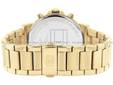Buy Shop Tommy Hilfiger Tyson Chronograph Black Dial Gold Steel Strap Watch For Men - 1710589 USA Online
