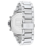 Buy Shop Tommy Hilfiger Tyson Chronograph Blue Dial Silver Steel Strap Watch For Men - 1710588 USA Online