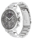 Buy Shop Tommy Hilfiger Tyson Chronograph Grey Dial Silver Steel Strap Watch For Men - 1710604 USA Online
