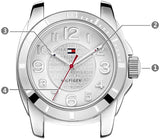 Buy Shop Tommy Hilfiger K2 White Dial White Rubber Strap Watch for Women - 1781306 USA Online